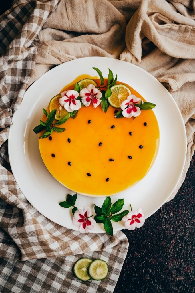 Mango Passion Swirl cake