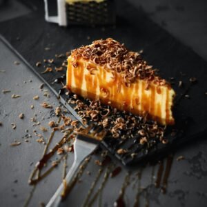 Salted Caramel Delight cake slice